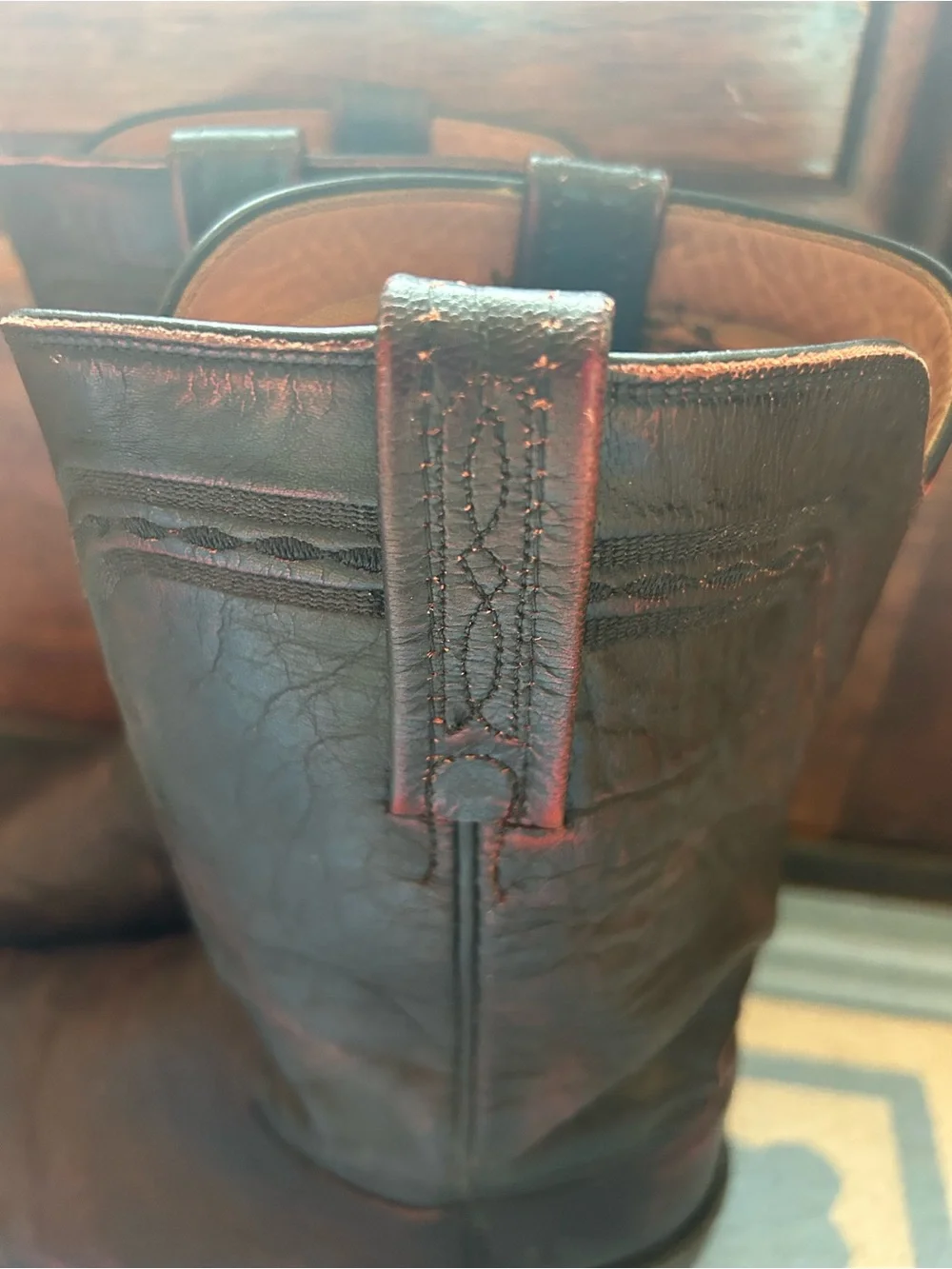 Lucchese men 9 exotic roper cowboy boots